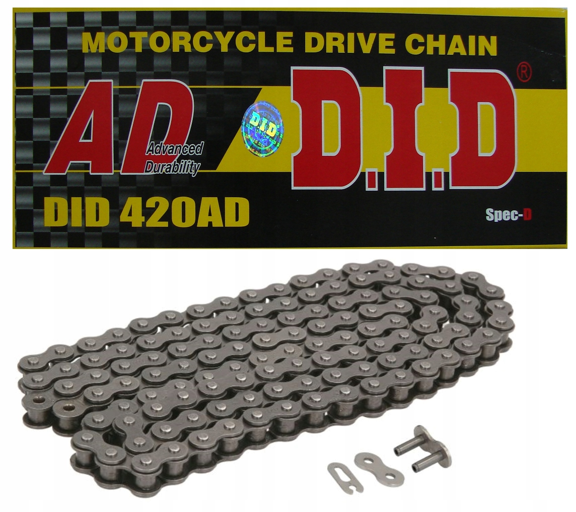 

Łańcuch Napęd-owy DID 420 Ad 122 Ogniwa Zapinka