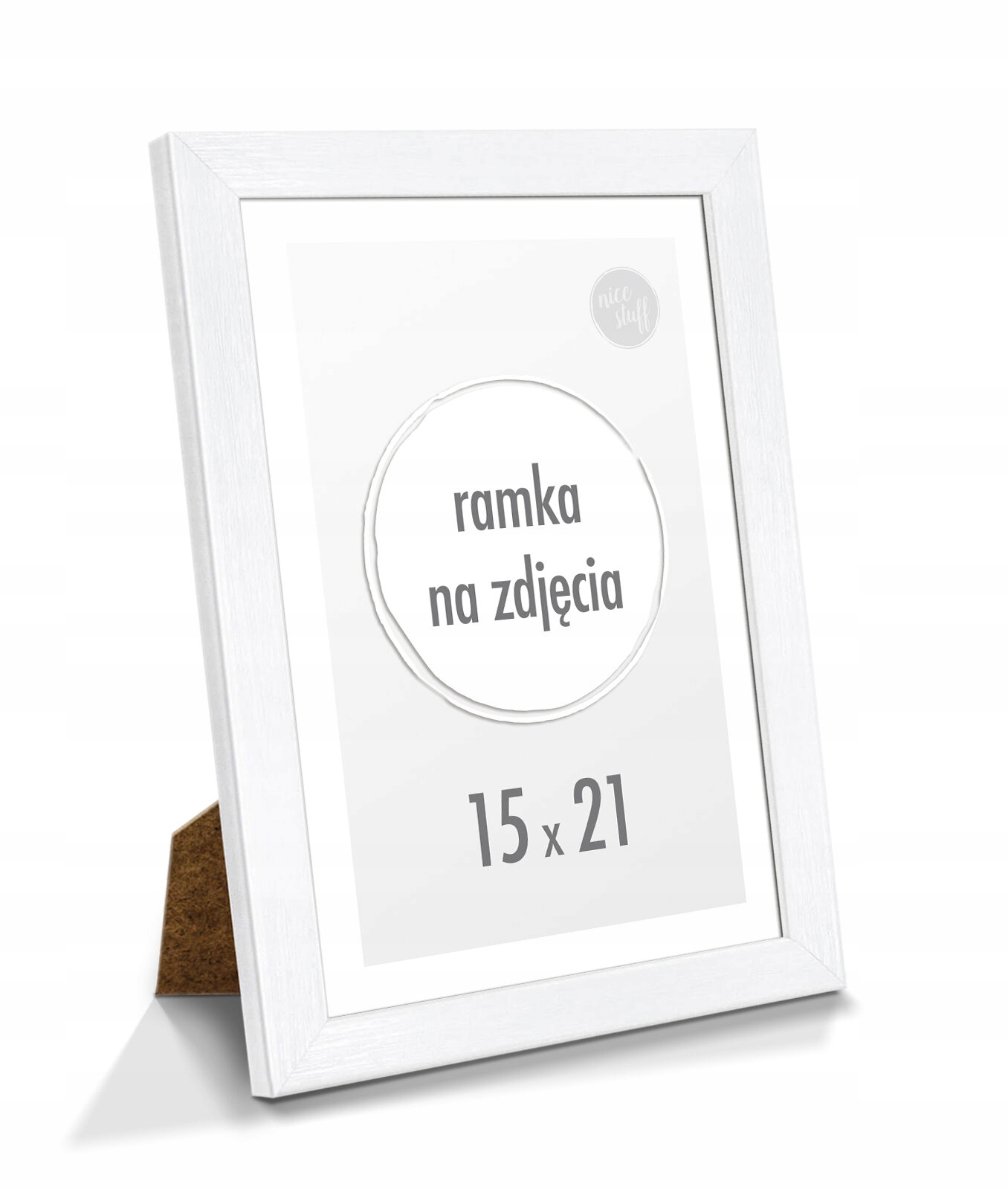 

Ramka na zdjęcia Ramki 15x21 cm z podpórką Biała