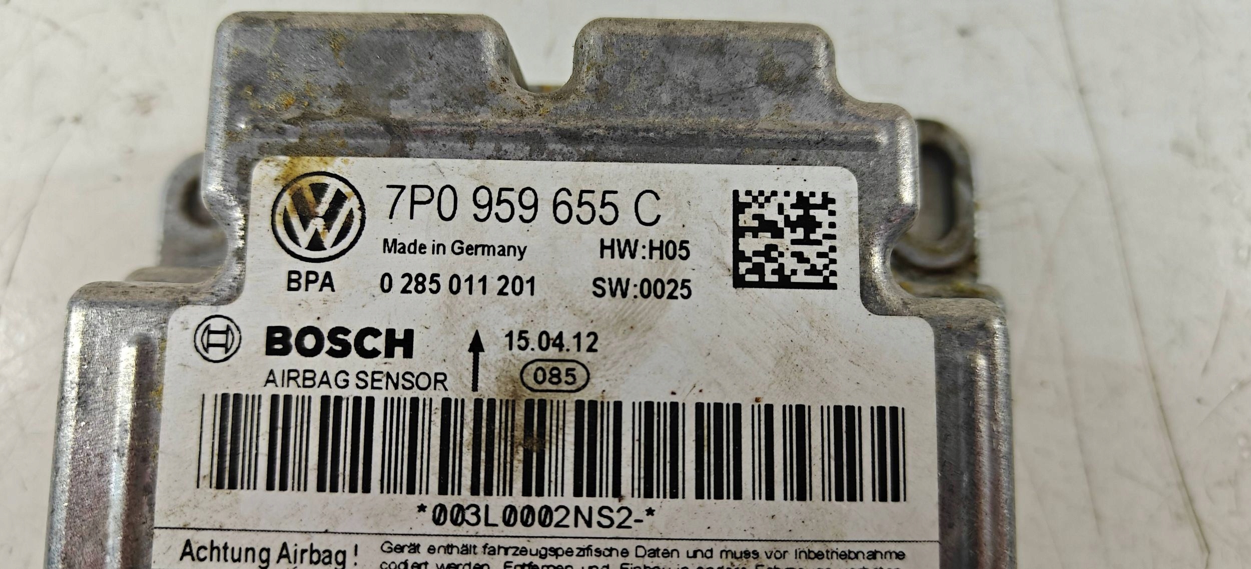 Volkswagen Touareg II 2 10- 7P6 7p0959655c control unit module airbag