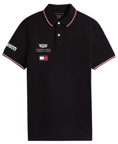 Polokošile Cadillac F1 Tommy Hilfiger 2026 Team černá r.XL