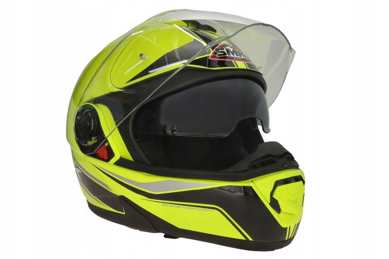 SMK KASK MOTO SZCZĘKOWY GLIDE FLASH VISION XS Rodzaj lakieru błyszczący