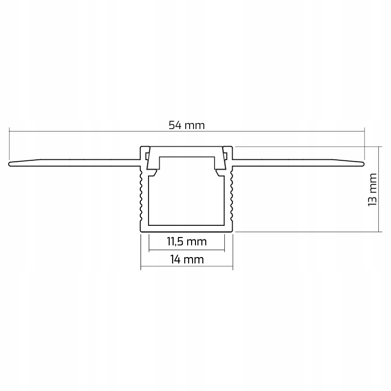 Profil budowlany LED do karton gipsu 2m prosty Marka Design Light