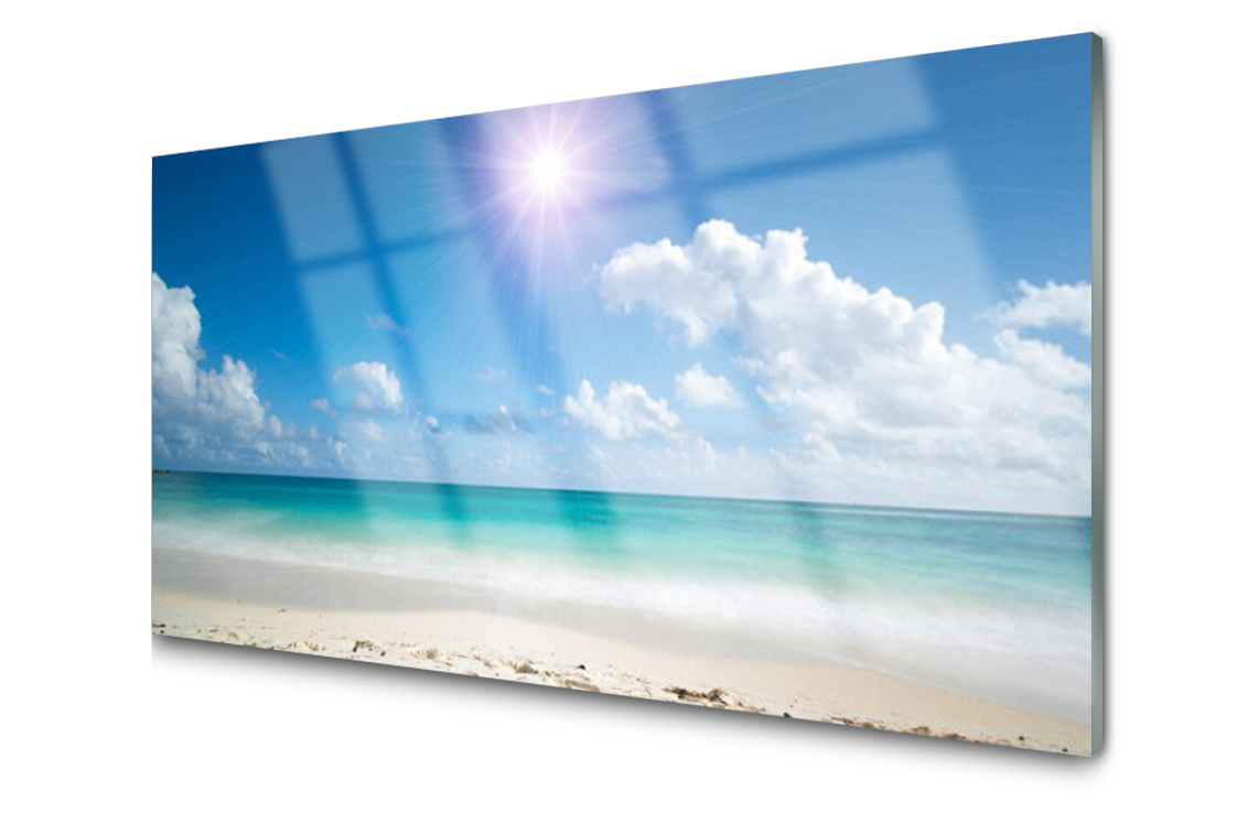 

Panel szklany dekor Morze Plaża Słońce 120x60