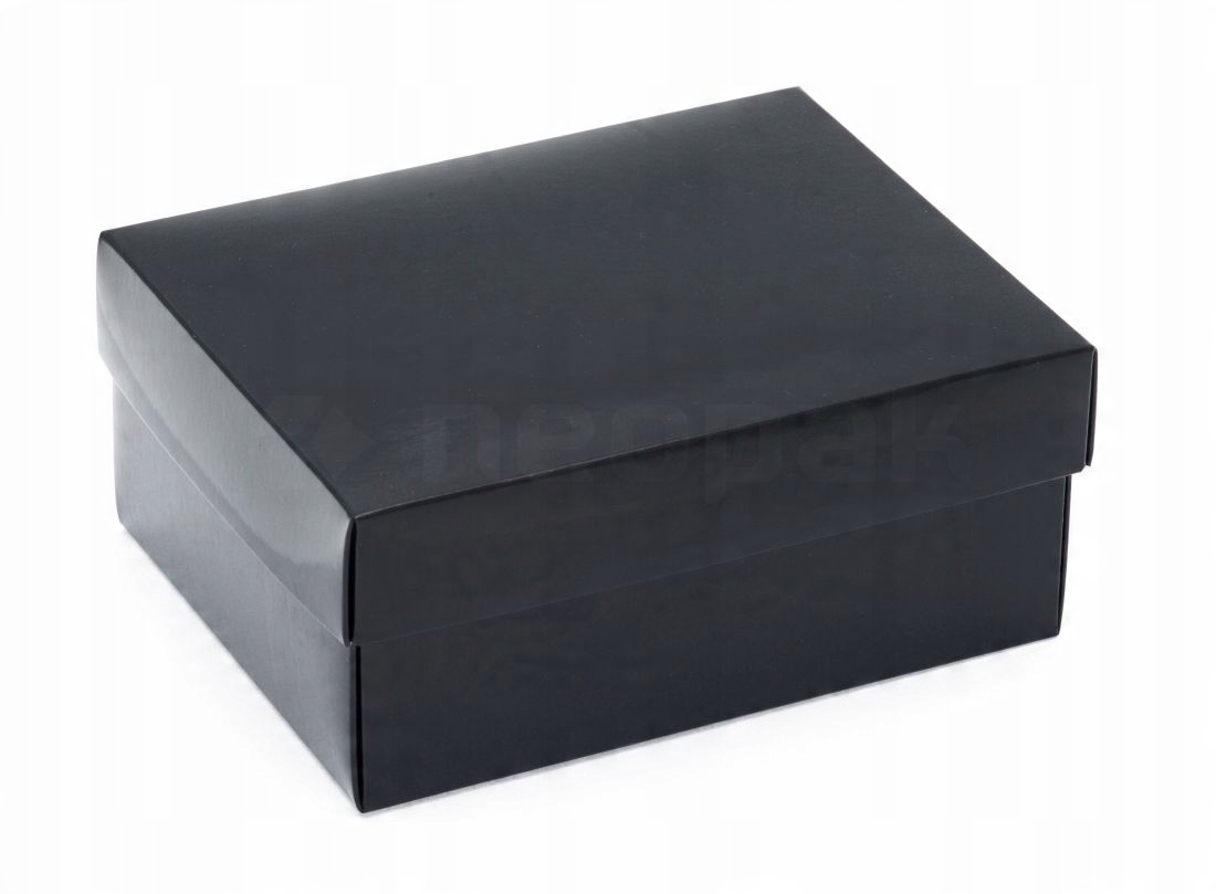 

Pudełko Laminowane 160x125x70mm Czarne Ozdobne