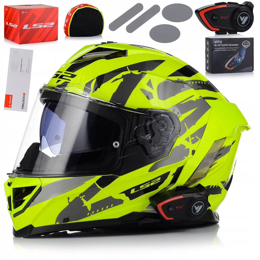 Motocyklová Prilba LS2 FF818 Storm III Kaos Pinlock Blenda Interkom