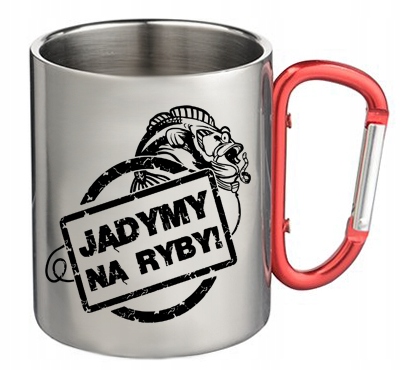 

Metalowy Kubek Dla Wędkarza Jadymy Na Ryby