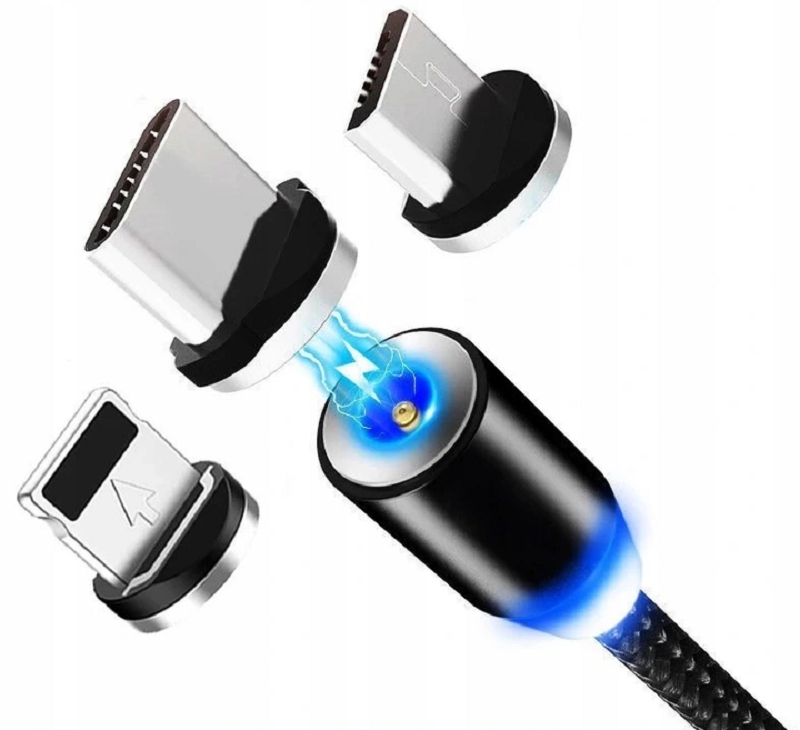 

Kabel 3w1 Magnetyczny Do Iphone Micro Usb Typ-c