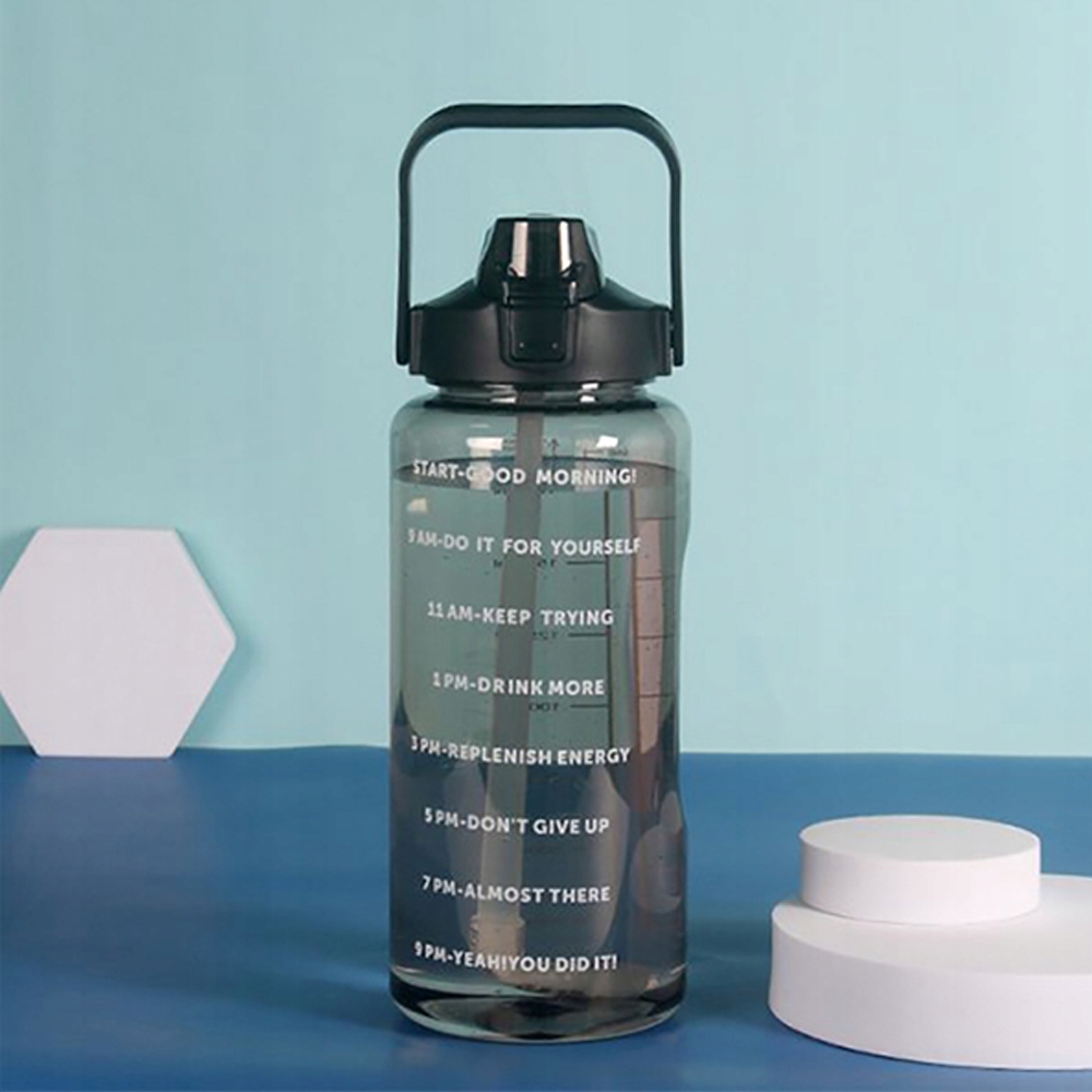 BUTELKA SPORTOWA DO PICIA 2 L ZE UCHWYTEM NA GÓRZE DO KEMPINGU Marka bez marki