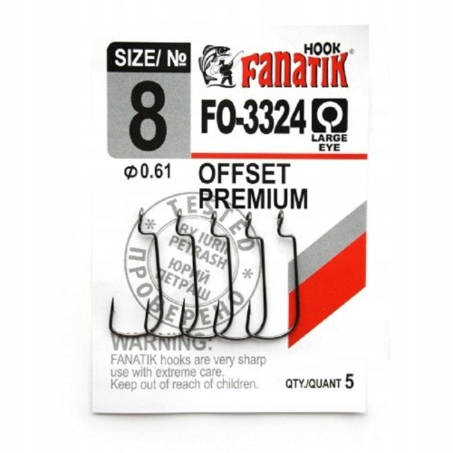 

Fanatik Haczyk FO-3324- 8/25mm 5szt Offset Premium