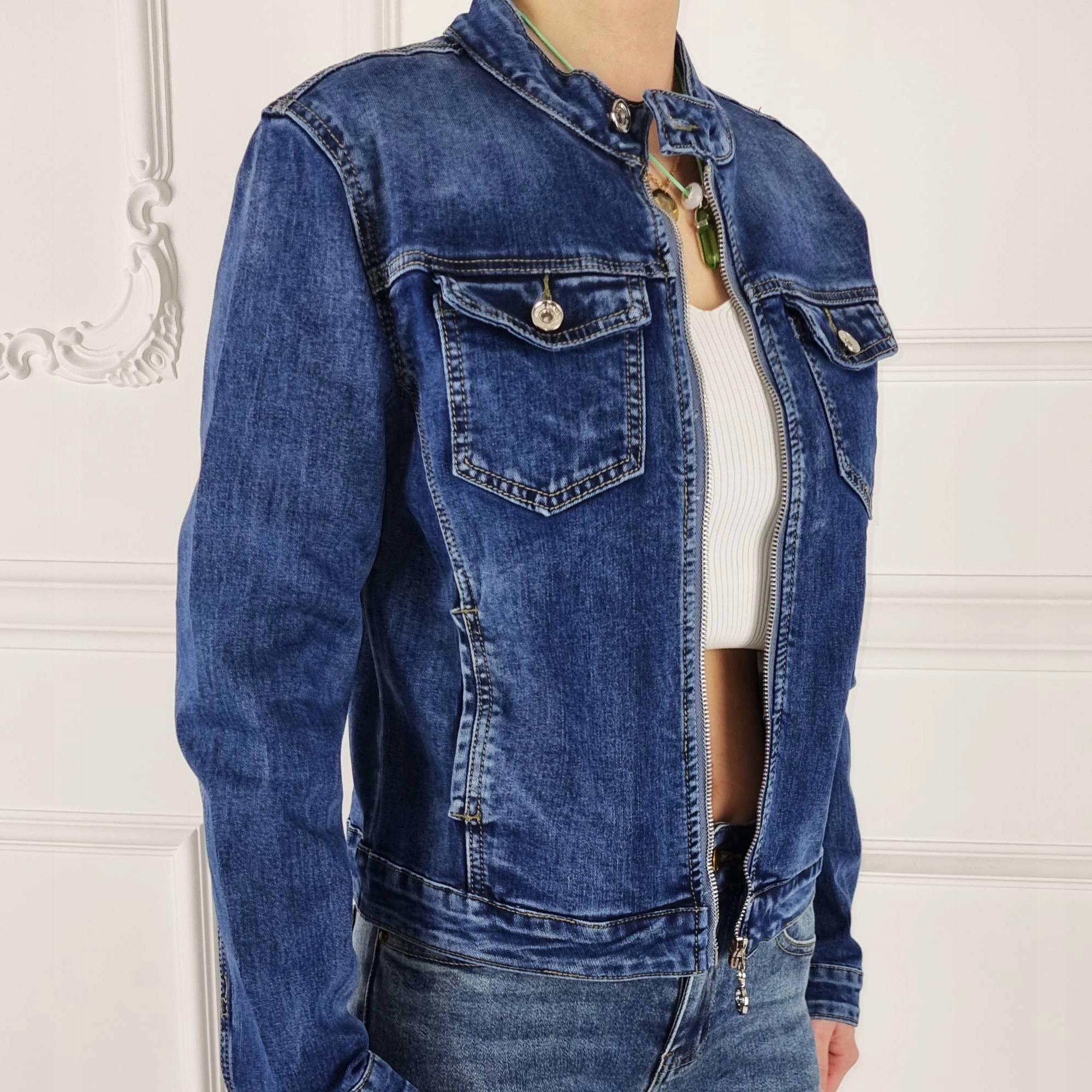 KATANA KURTKA JEANSOWA DAMSKA MŁODZIEŻOWA Denver 3 Model Denver