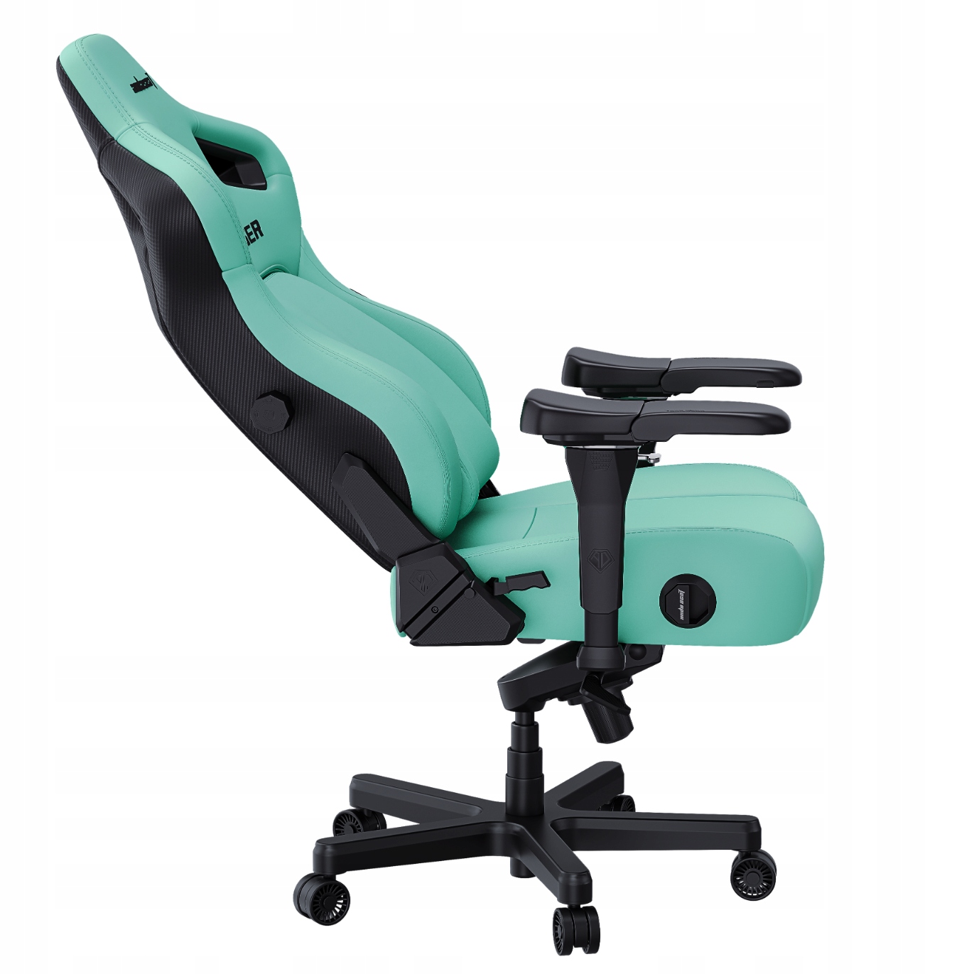 Fotel gamingowy Kaiser 4 XL Anda Seat skórzany zielony biurowy obrotowy Model Kaiser 4 XL