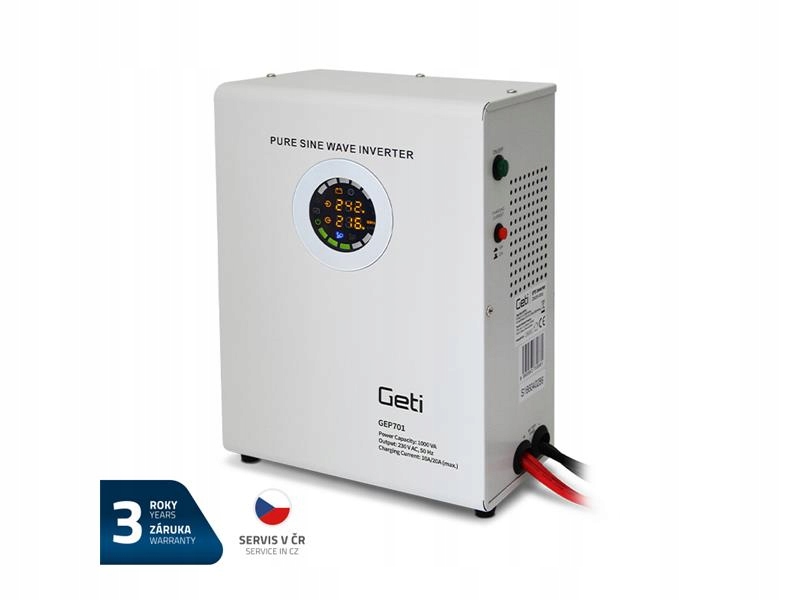 Zdroj záložní Geti GEP701 sinus 700W nástěnný (1000VA)