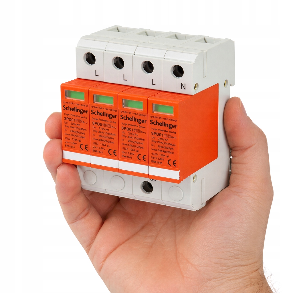 Schelinger ochronnik przepięć B+c T1 T2 4P 275V IP20