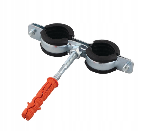 

Uchwyt obejma do rur Podwójna 20-24 mm 1/2 z gumą
