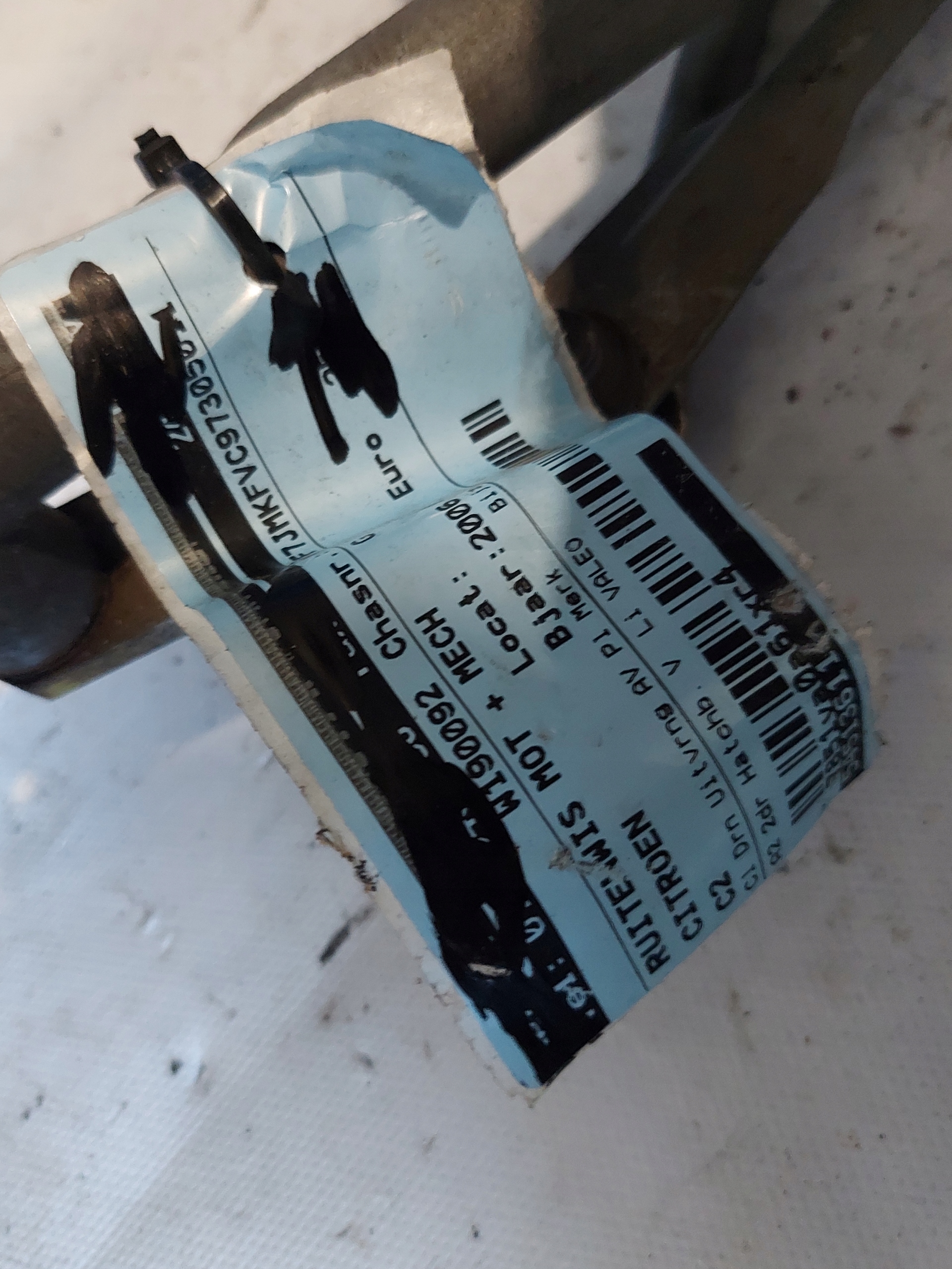 wiper mechanism CITROEN C2 53630187 front