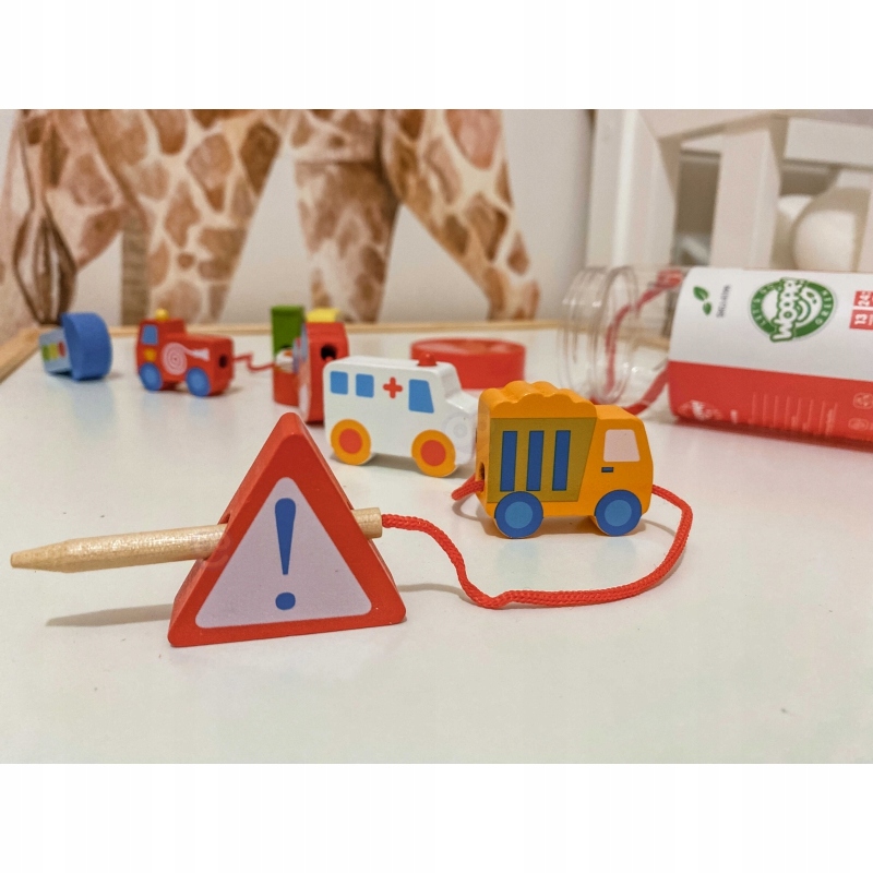 WOOPIE Nawlekanka Na Sznurku POJAZDY Przeplatanie Szerokość produktu 27 cm