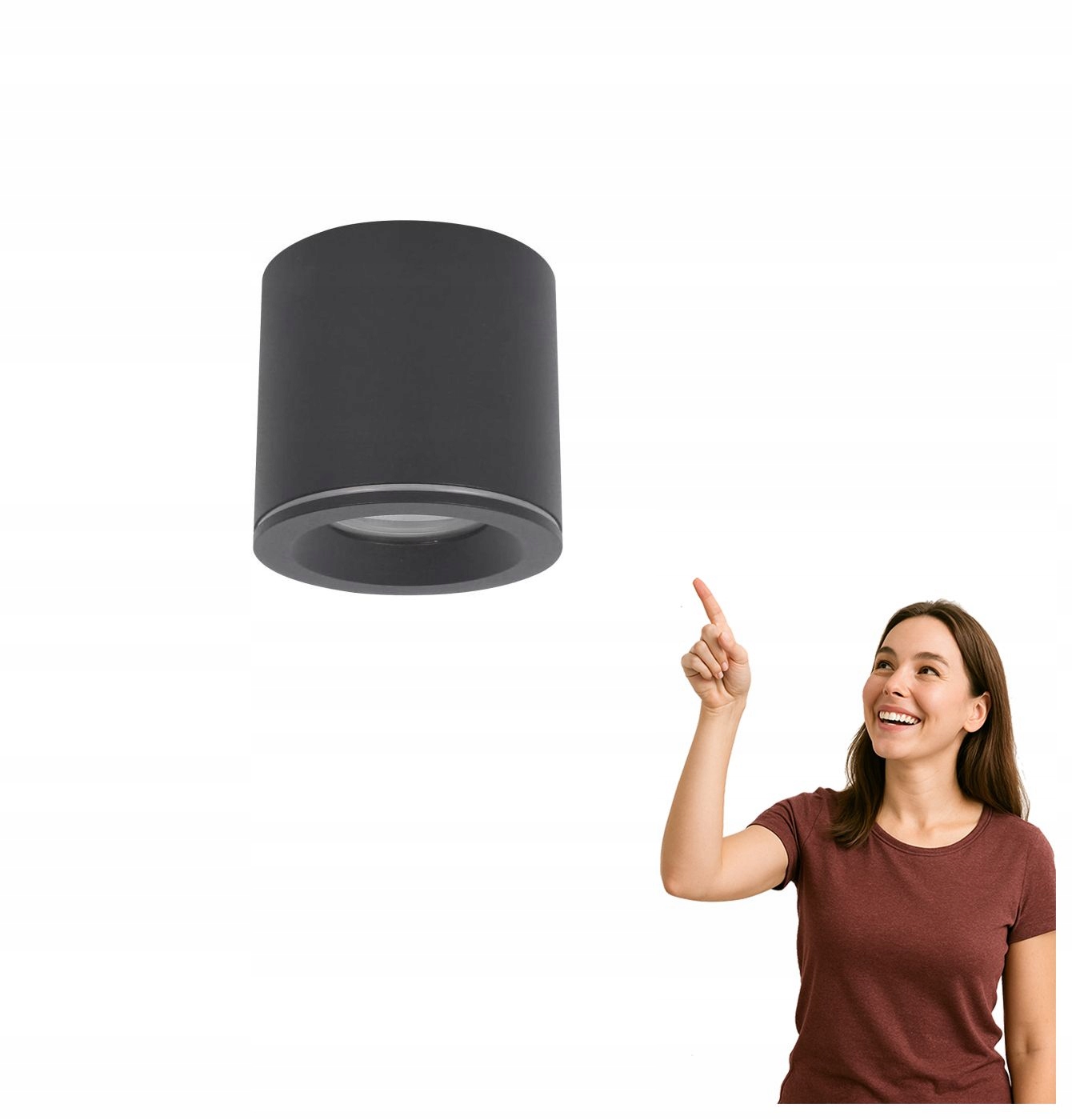 Koupelnové spotové nástěnné svítidlo IP65 Luna CL0103-BK Yaskr