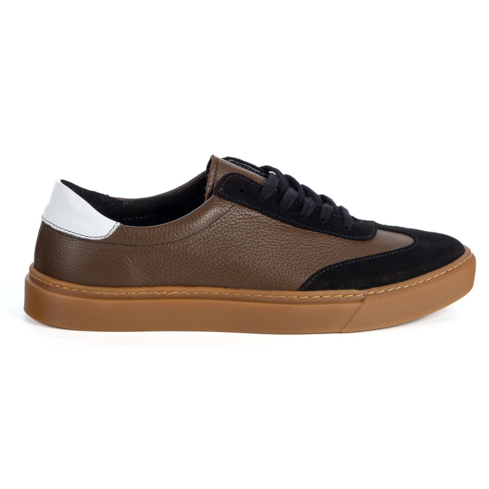 Pánské boty Olivier 702KNT hnědé s černou, klasické městské polobotky 42