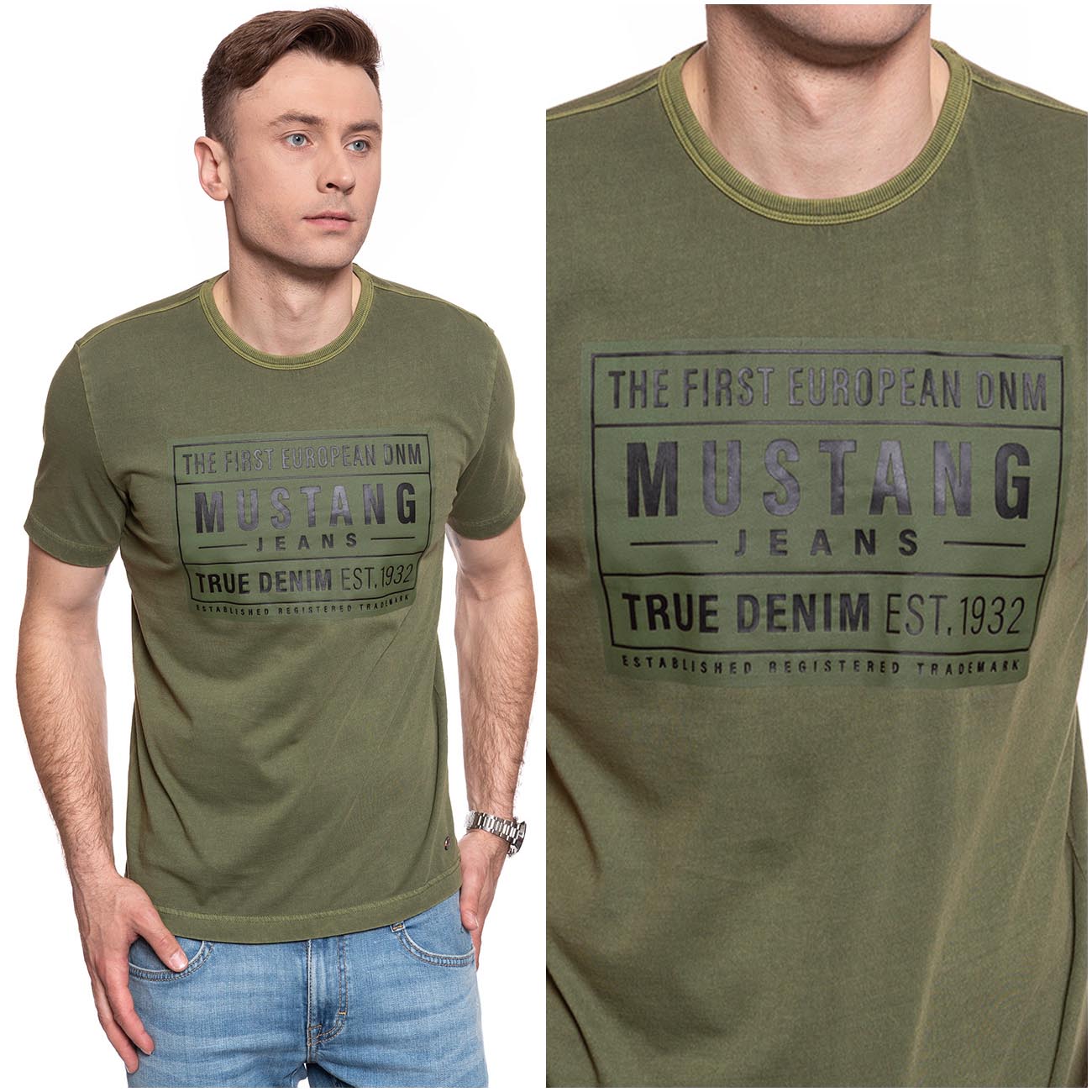 

Mustang Alex C Print Męska Koszulka T-shirt M