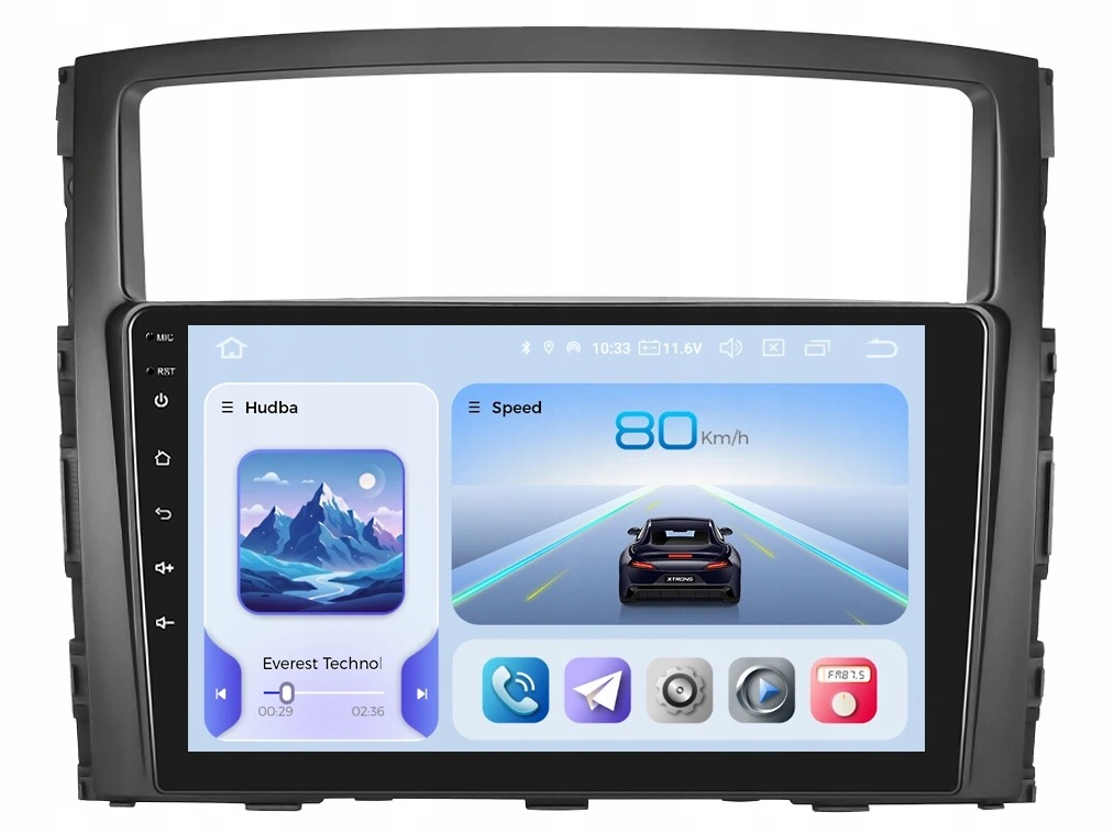 Xtrons 2DIN autorádio IQP-XEV44 s Androidom pre Mitsubishi Pajero IV