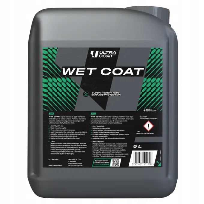 Ultracoat Wet Coat – Ochranná vrstva aplikovaná na mokrý lak 5L