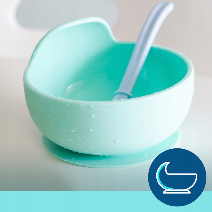 CANPOL PROFILOWANA SILIKONOWA MISECZKA PRZYSSAWKA Odcień turkusowy