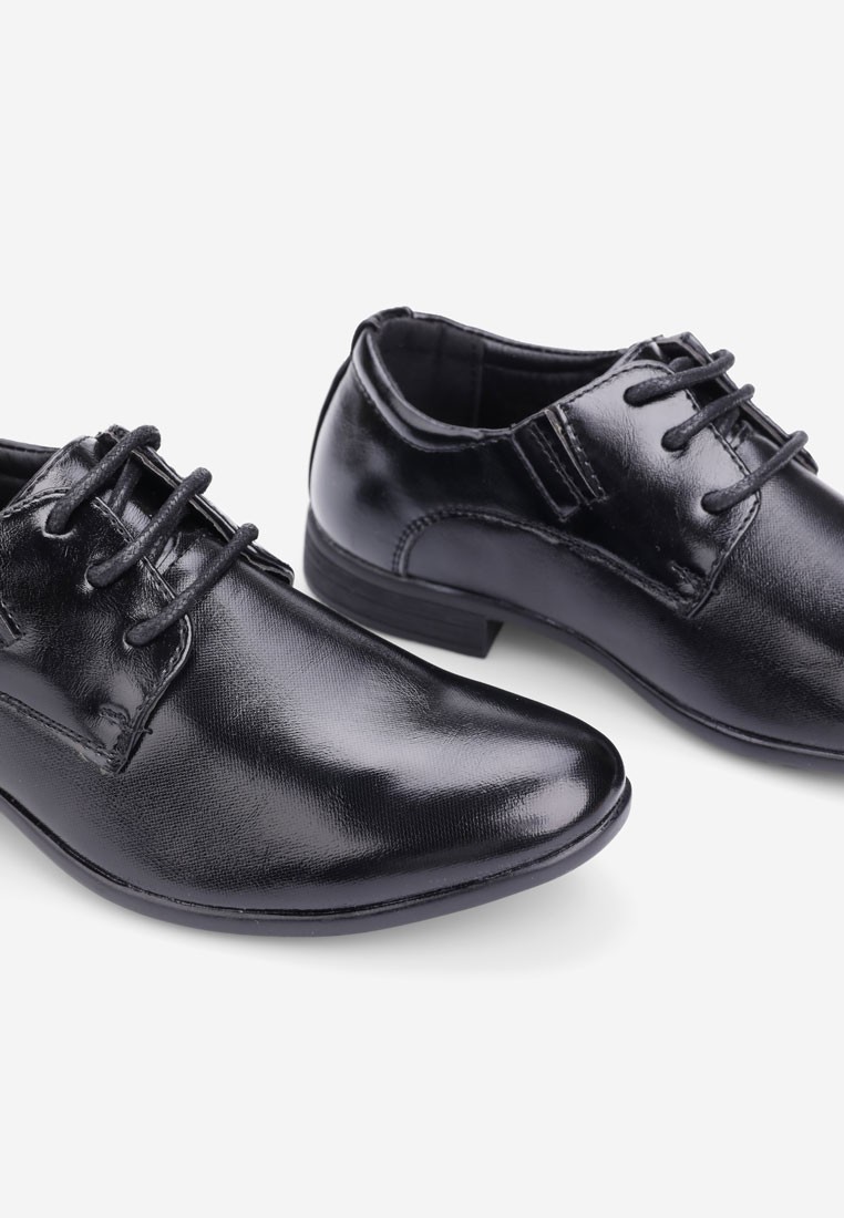 Buty chłopięce wizytowe półbuty CZARNE ELEGANCKIE Rozmiar 39