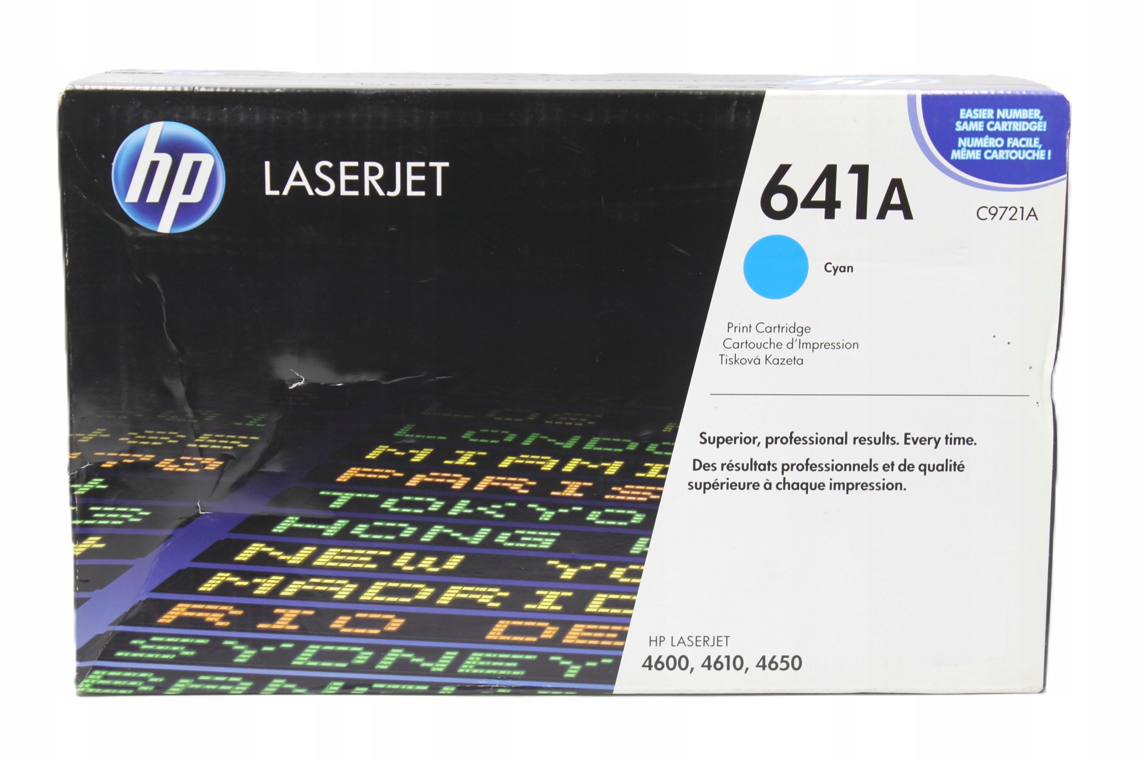 Hp 651A C9721A originální toner cyan