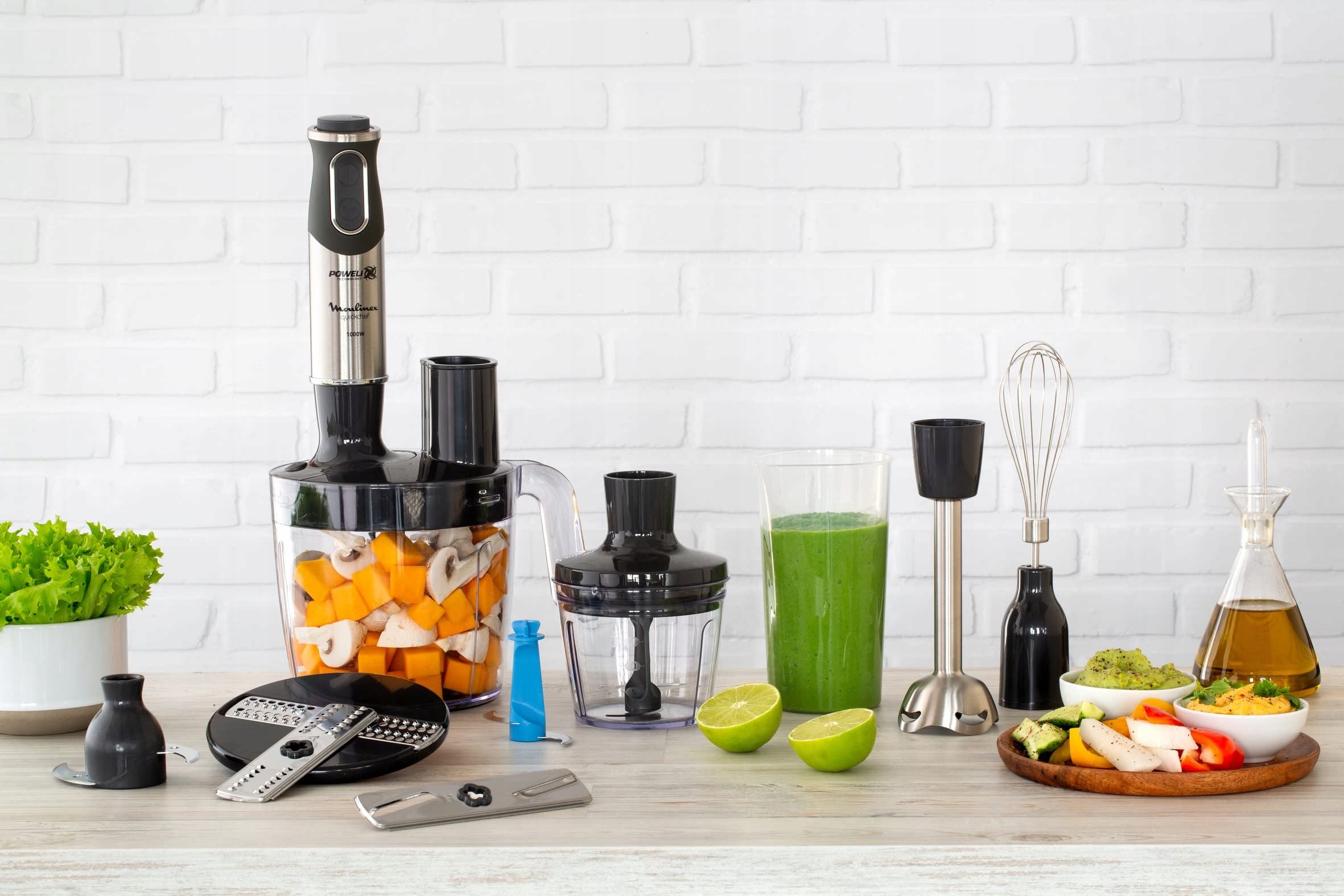 MOULINEX Quickchef Blender Ręczny 3w1 Technologia Powelix Stal Nierdzewna — miniatura 7