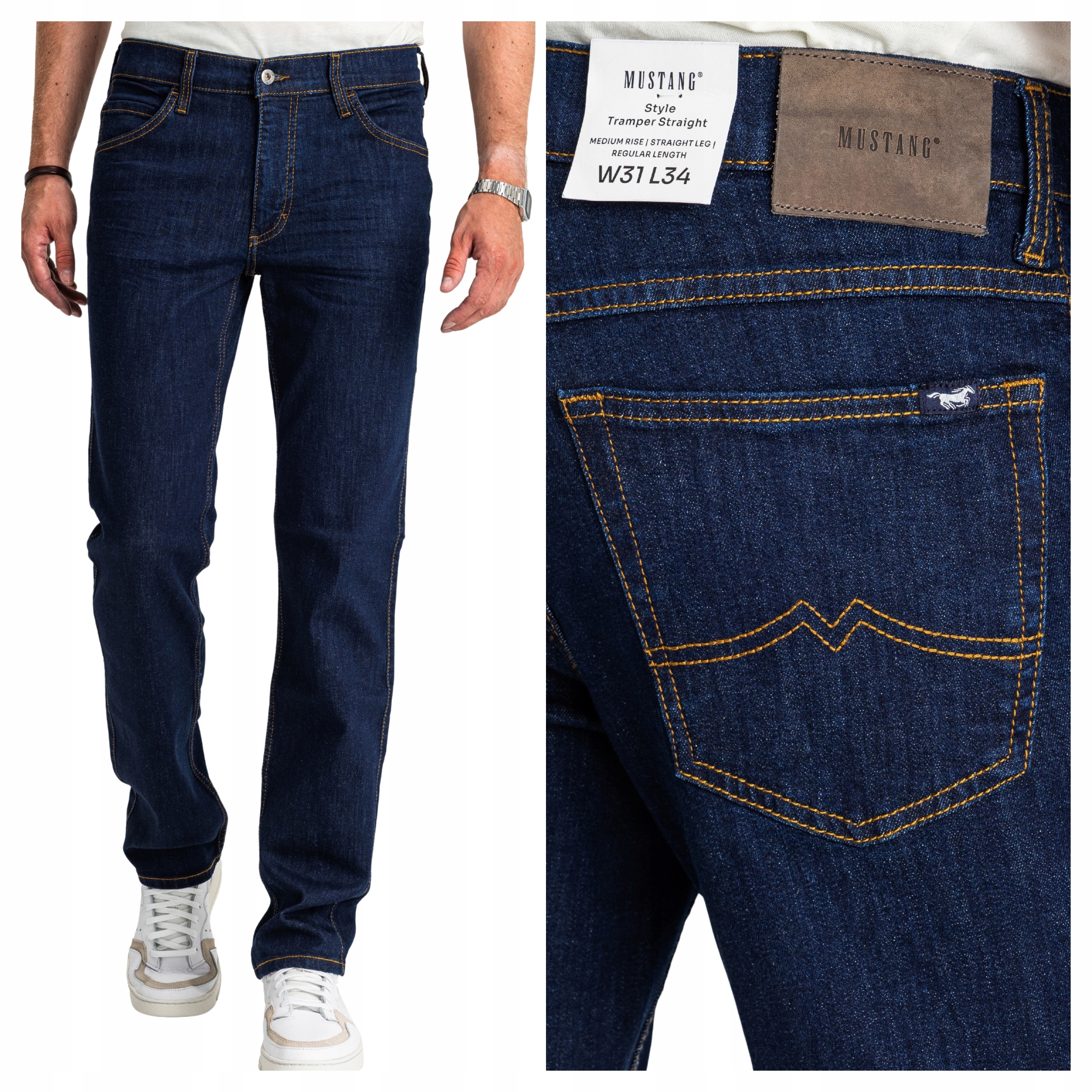Mustang Tramper Straight W33 L32 Pánské džíny rovného střihu