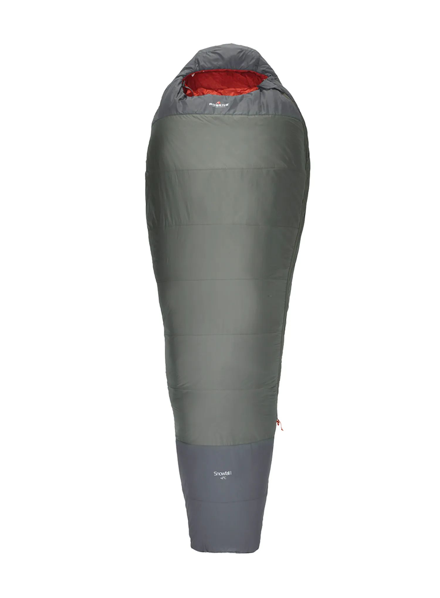 Syntetický spací pytel Robens Snowfall I +2C Regular (180 cm) šedý/zelený, levý