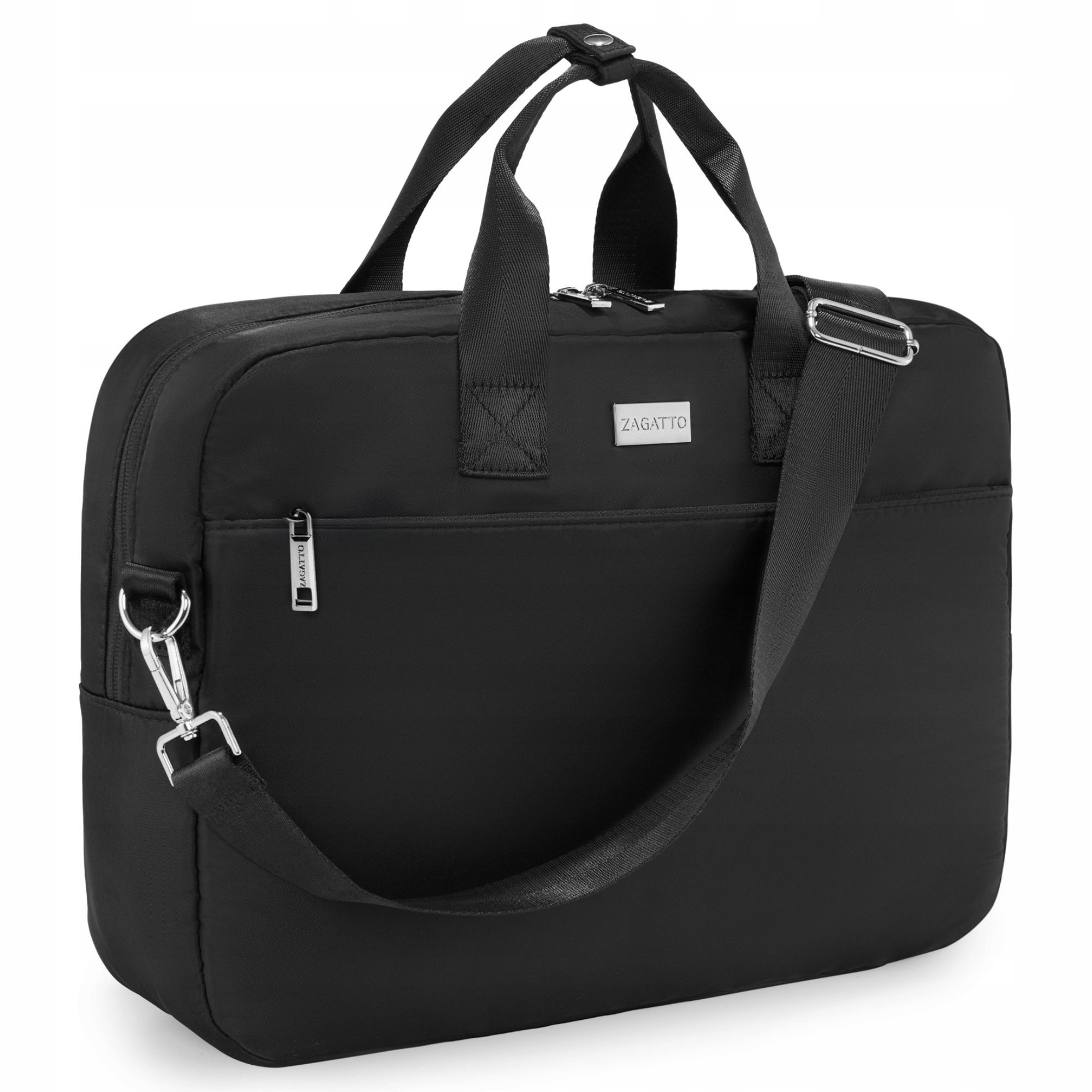 Taška na notebook 15,6 lehká velká pánská pracovní taška černá Zagatto