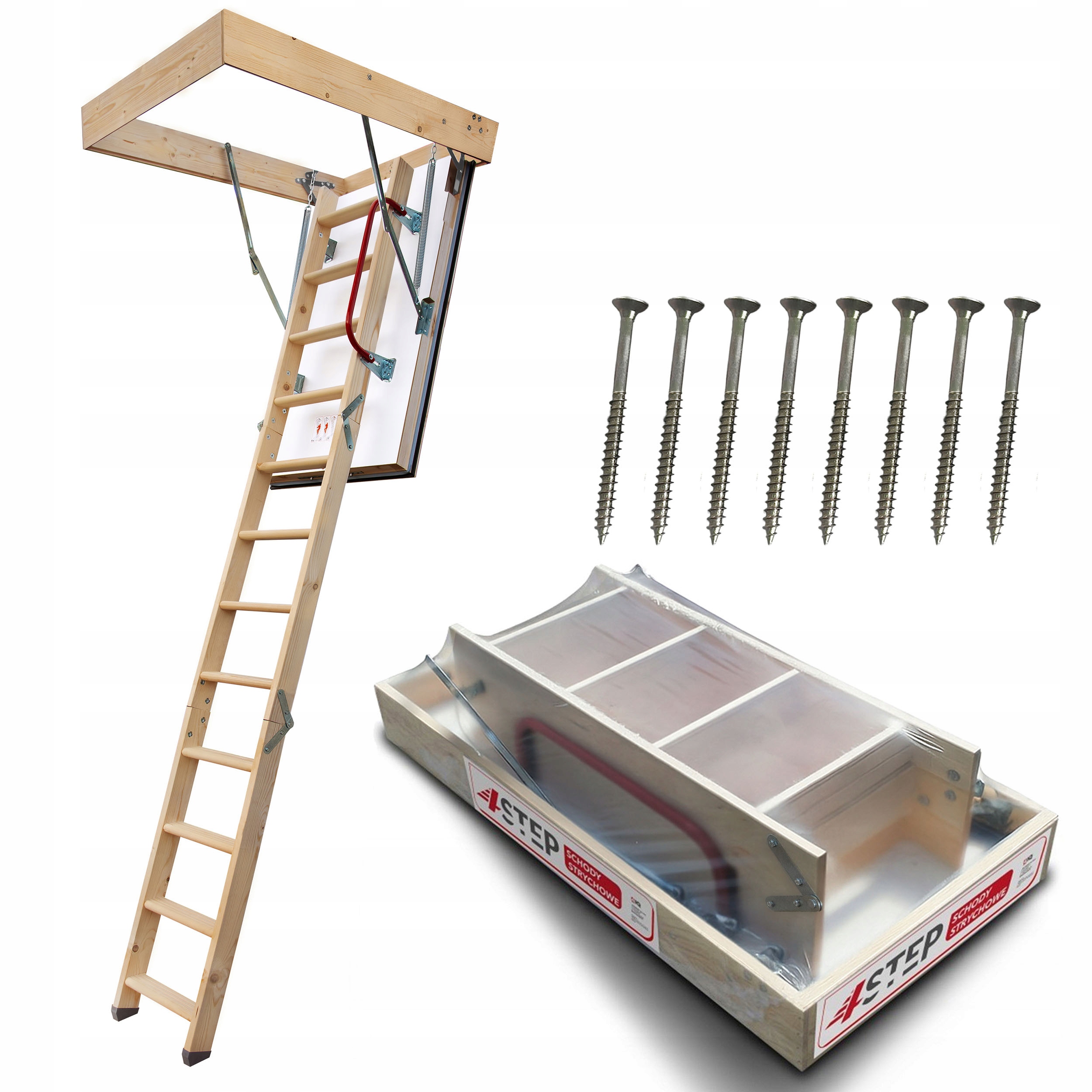 Půdní schody Nordic 0,44W 87 mm 120x60 Dodatečné těsnění Šrouby Bonus