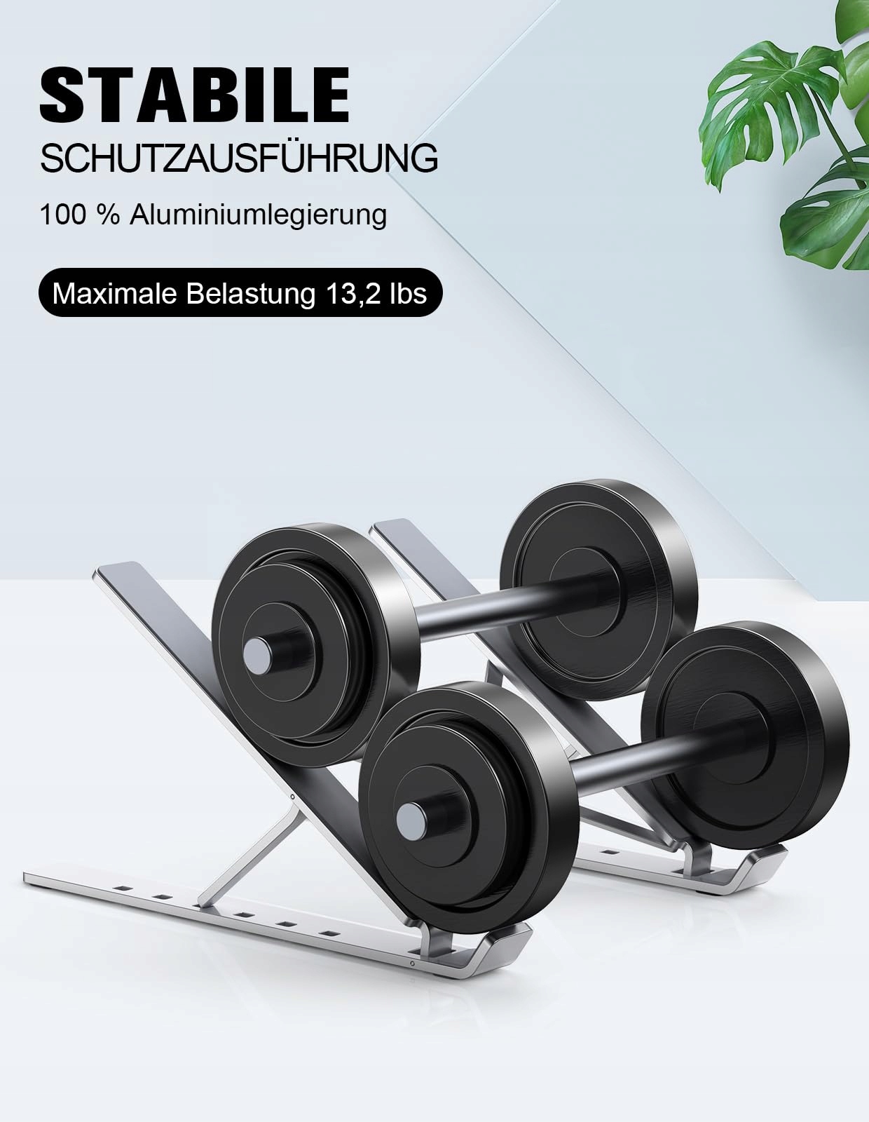 BABACOM Aluminiowy Stojak Na Laptopa Regulowany Kompatybilny Z MacBook — miniatura 6