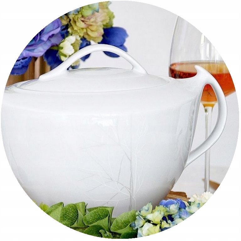 Ćmielów Akcent Váza na polievku 3 l s pokrievkou Porcelánová G727 Frozen