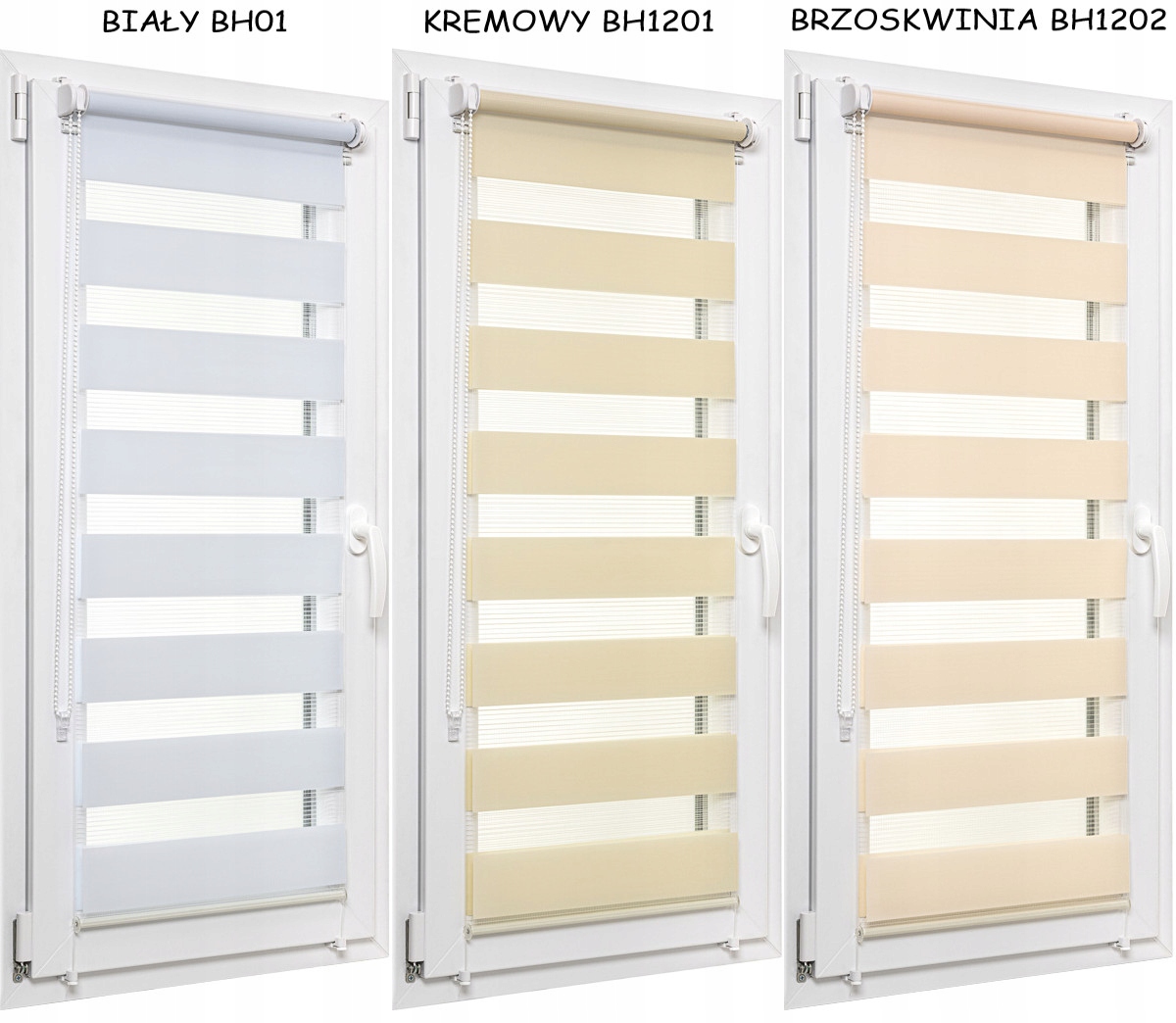 ROLETA DZIEŃ NOC ZEBRA na wymiar 52x150 + TKANINA 25 kolorów + GRATIS Kod producenta 1000000