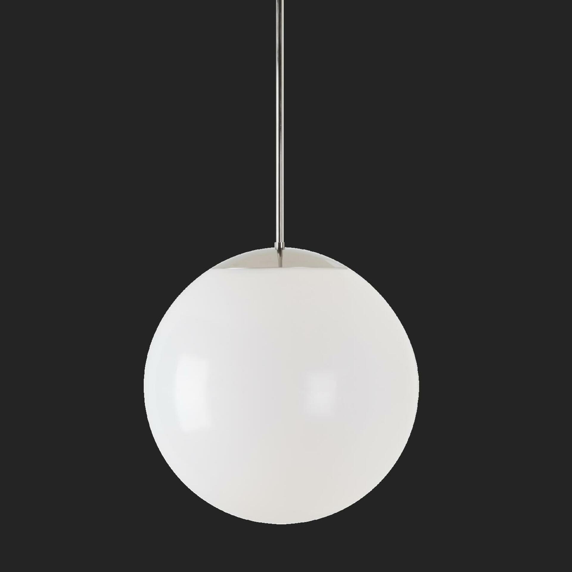 Osmont 62432 Isis P3 Hp závesné plastové svietidlo nerez leštená biela IP40