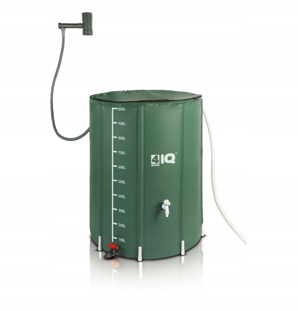 Zbiornik Składany Beczka Na Deszczówkę 1000L 4iQ Waga 6.75 kg