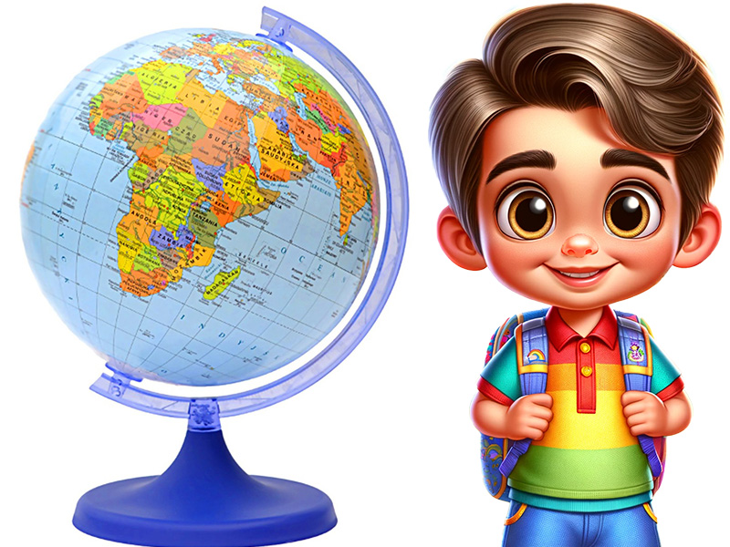 Globus Szkolny Zachem 16 cm - Edukacyjny i Dekoracyjny