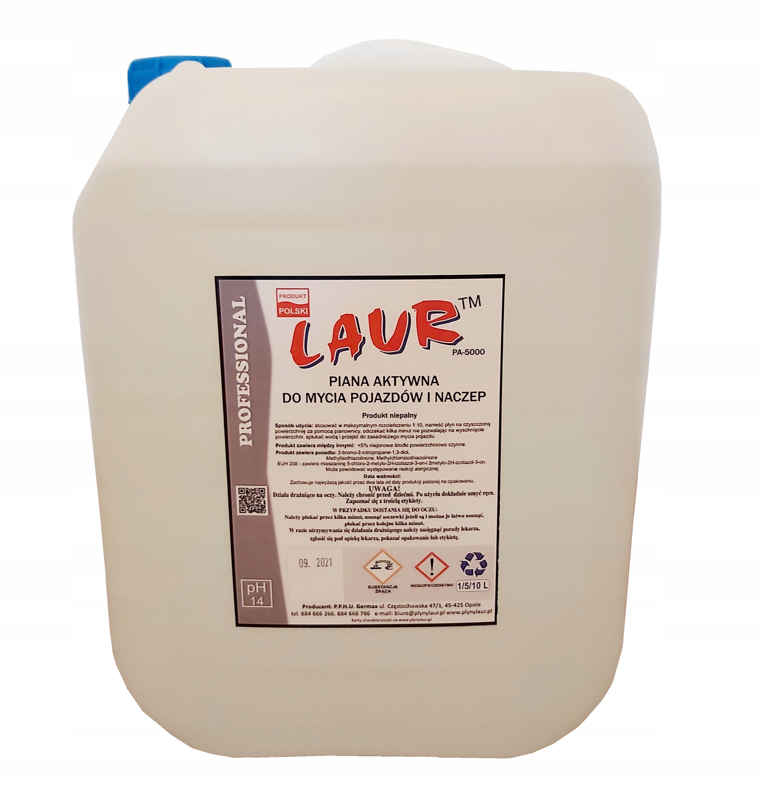 Levně Aktivní Pěna pro mytí vozidel návěsů 10L PA5000