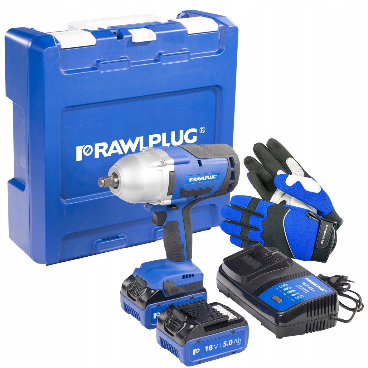 RAWLPLUG KLUCZ UDAROWY 18V 1000Nm 2xAKU 5Ah+ŁAD.