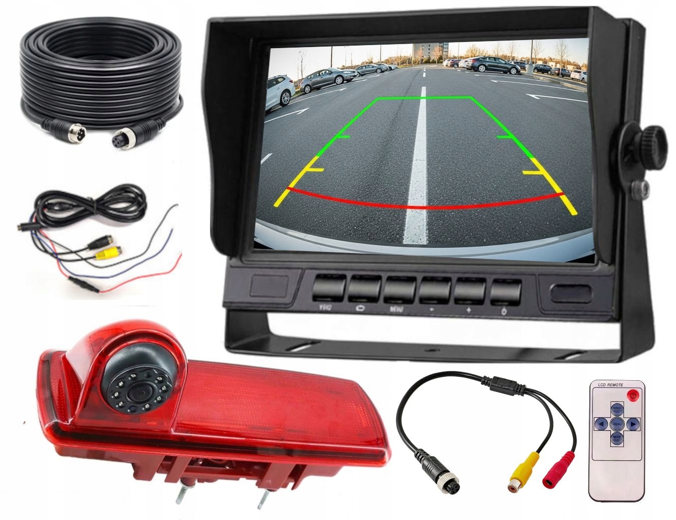 Monitor Cúvacej Kamery Renault Master 2014-2024 Full Hd Fisheye 1080P
