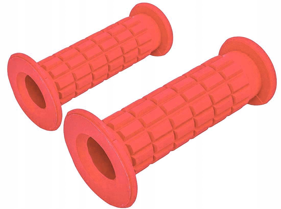 CHWYTY RĄCZKI ROWEROWE BMX KOMPLET CZERWONE x2szt.
