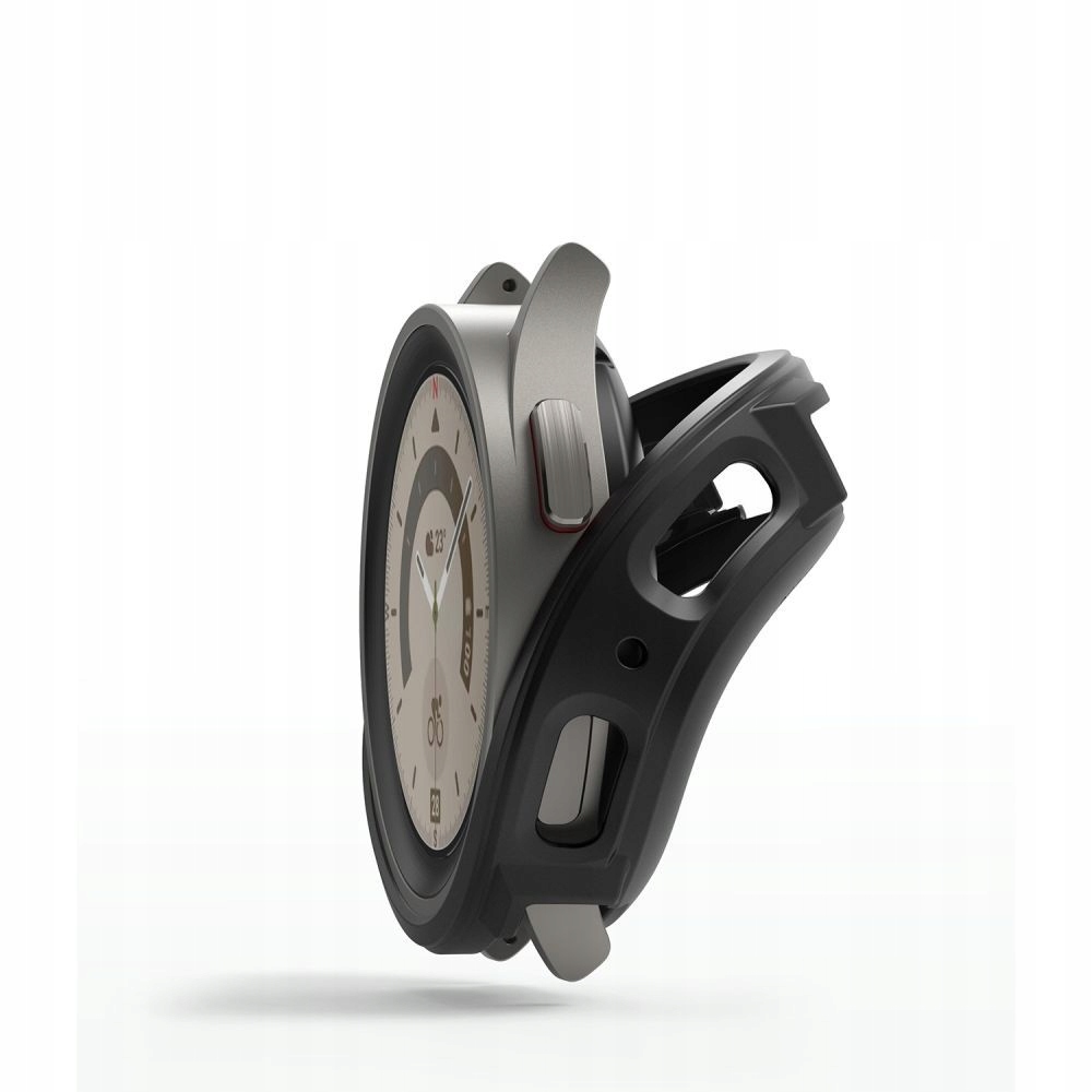 2PAK RINGKE ETUI DO GALAXY WATCH 5 PRO 45MM +SZKŁO Materiał tworzywo sztuczne