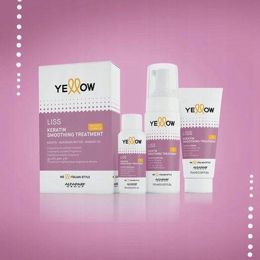 Yellow Lisse Keratin Sada pro keratinové narovnání vlasů