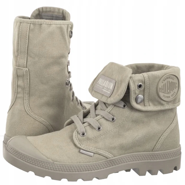 Pánské vysoké tenisky Palladium Baggy Natural Grey 02353-096-M