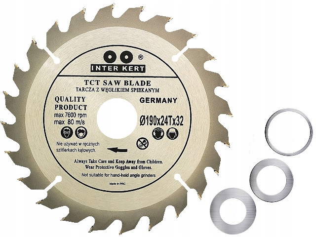 TARCZA PIŁA WIDIOWA WIDIA DO DREWNA 190x32 24 zęby