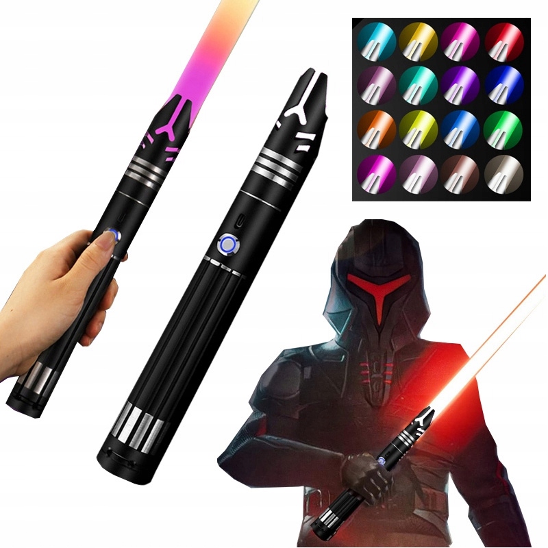 MIECZ ŚWIETLNY ŚWIECĄCY Z DŹWIĘK ZABAWKOWY LED RGB 16 KOL METAL MIECZ USB EAN (GTIN) 6911756393008