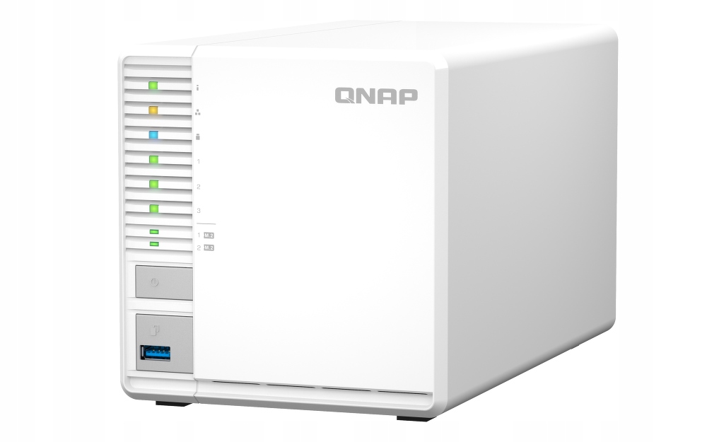 Qnap TS-364-8G 3-zátokový Nas server, Intel Celeron, 8GB Ram, 1x 2,5GbE