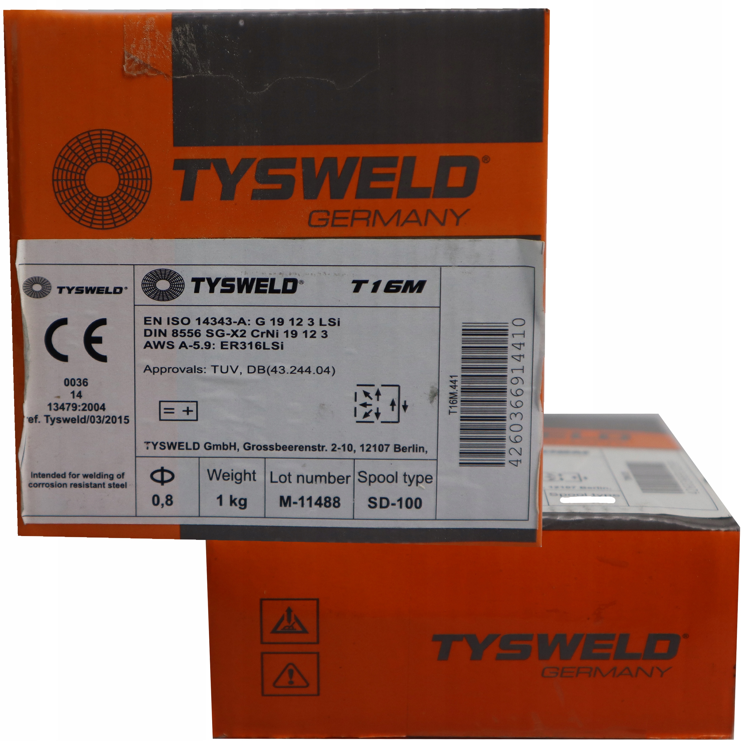 

Drut Tysweld Nierdzewny 0,8 1KG 316 Lsi